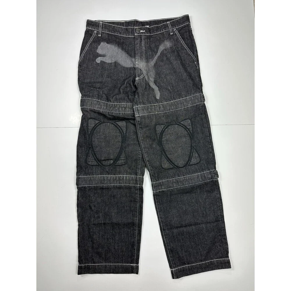 Puma X A$AP Rocky Men's Size 32 Black Denim Jean Pants NWT 631006 01